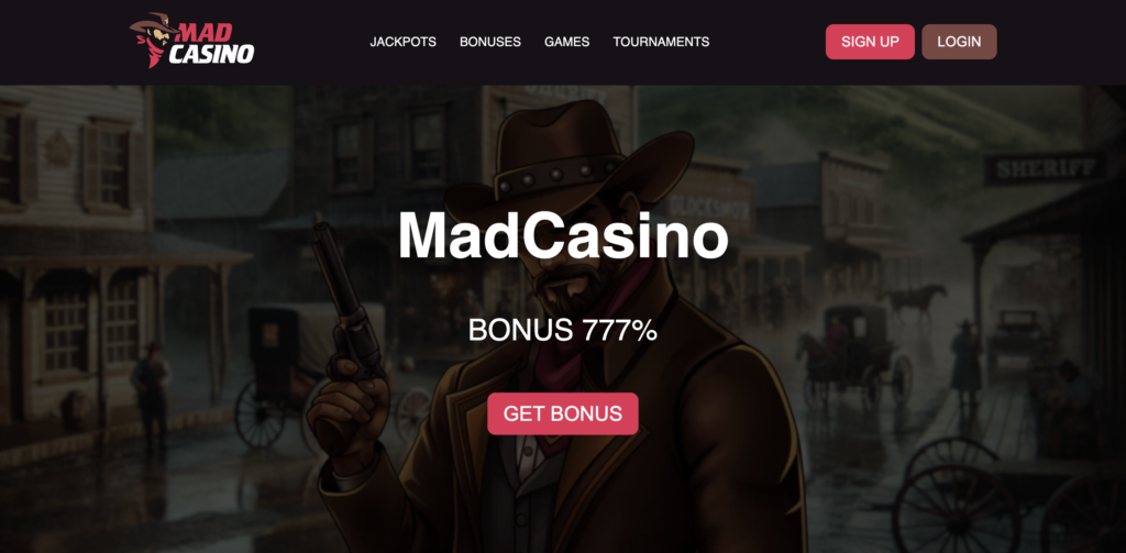 MadCasino bonuses page